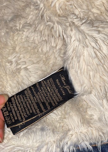 İçi Kürk Mavi Kadın Kot Ceket - Görsel 8