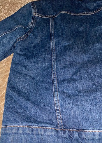 İçi Kürk Mavi Kadın Kot Ceket - Görsel 11