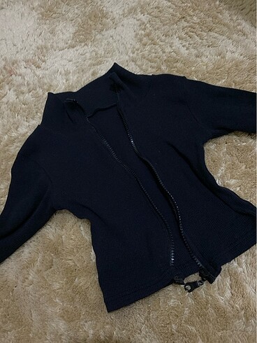 Crop ceket