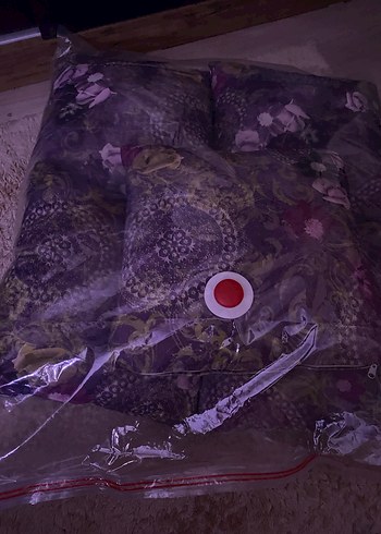 Mor Bohem Çiçek Desenli Kırlent - Görsel 6