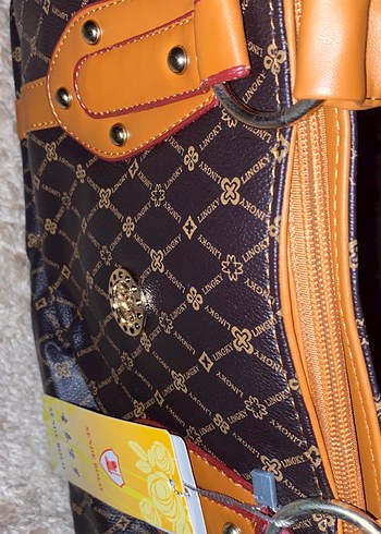 Kahverengi Desenli Çanta - Görsel 4