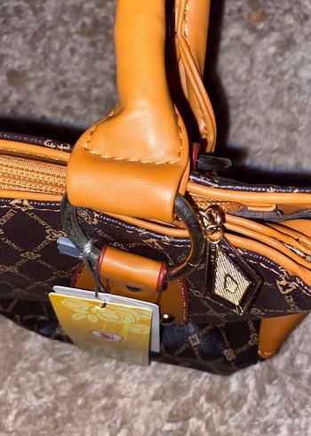 Kahverengi Desenli Çanta - Görsel 3