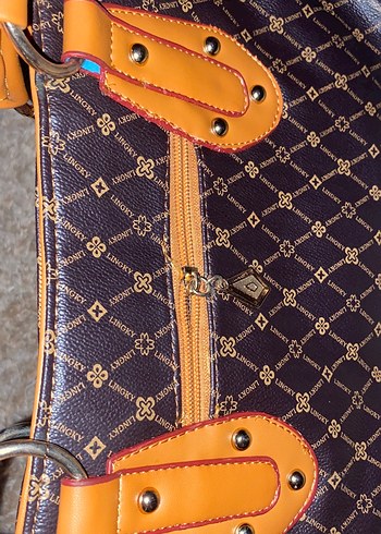 Kahverengi Desenli Çanta - Görsel 5