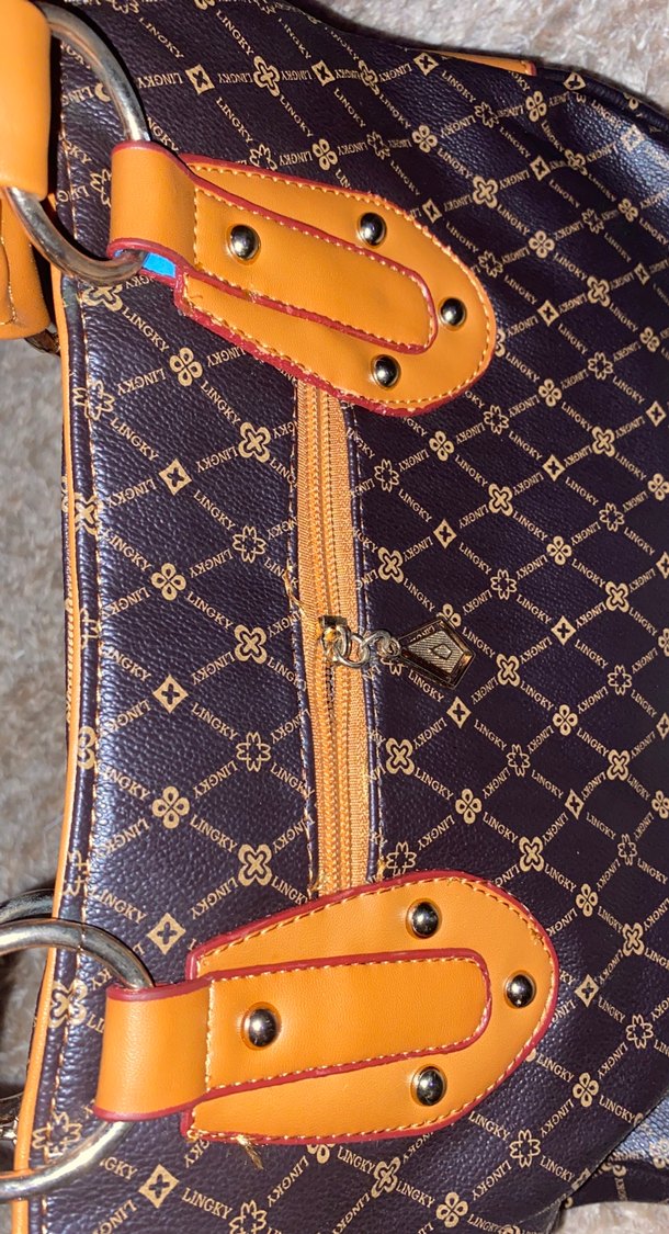 Kahverengi Desenli Çanta - Görsel 5