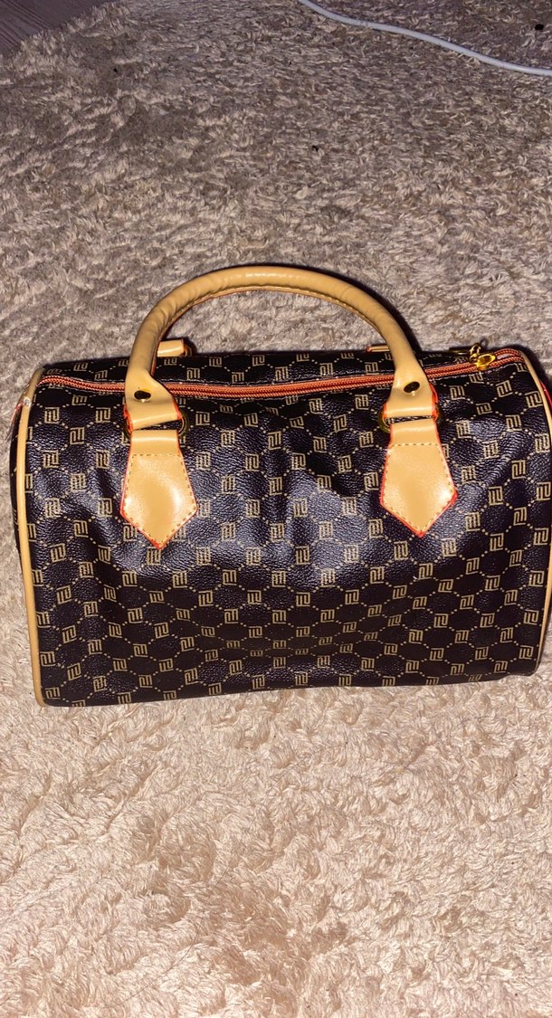 Kahverengi Desenli Deri Kadın Çanta - Görsel 2