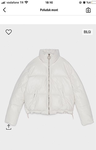 Bershka Şişme mont