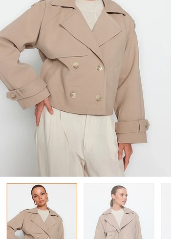 Bej Mini Kadın ceket - Görsel 2