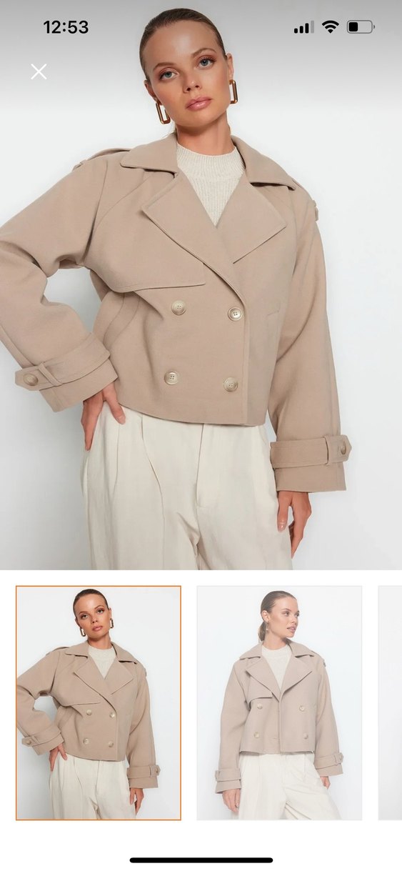 Bej Mini Kadın ceket - Görsel 2