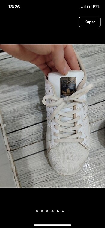 37 Beden beyaz Renk Adidas ayakkabı