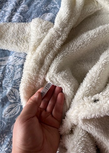 Bebek Erkek Beyaz Kürklü Tulumu - Görsel 4