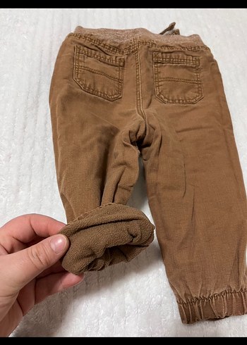 Erkek Çocuk Kahverengi Süet Bol Kesim Pantolon - Görsel 2