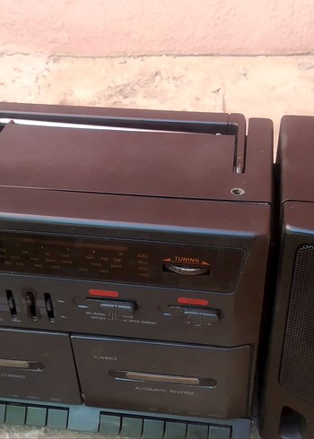 Kahverengi Vintage kadınMüzik Sistemi