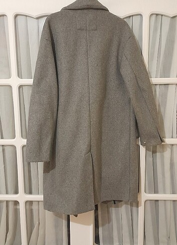 l Beden gri Renk Bershka Oversize Kaban
