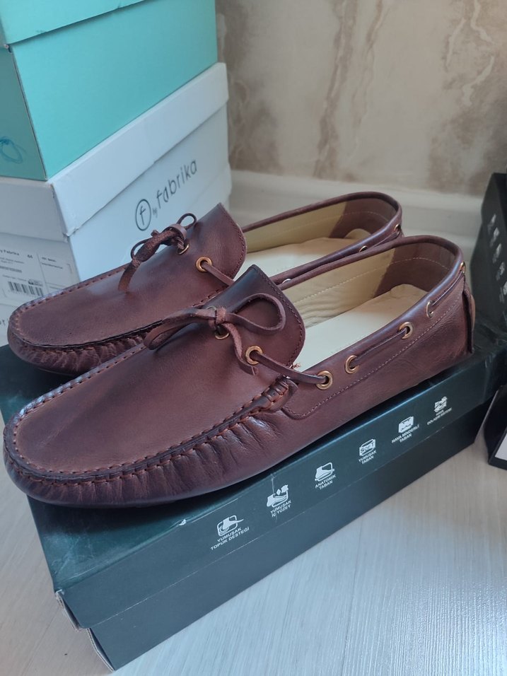 loafer Kahverengi Deri Erkek Ayakkabı - Görsel 3