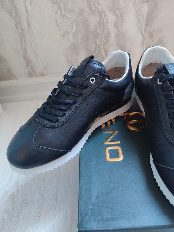 Siyah Bağcıklı erkek Spor Ayakkabı - Görsel 4