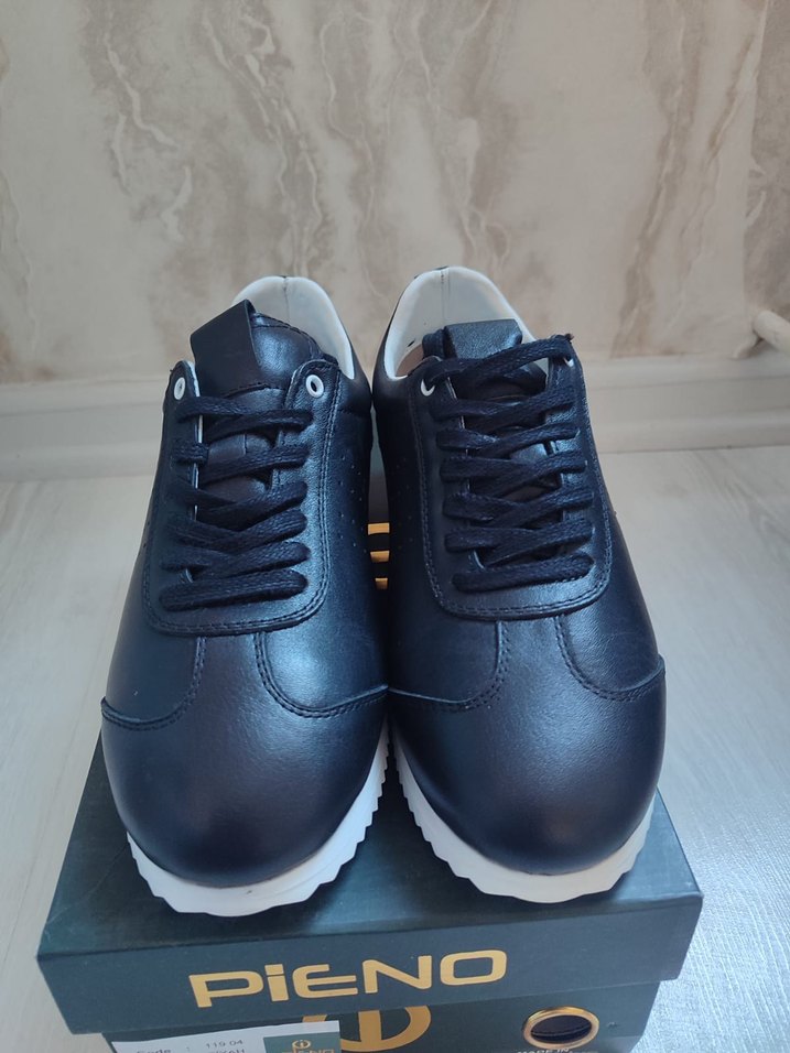 Siyah Bağcıklı erkek Spor Ayakkabı - Görsel 2