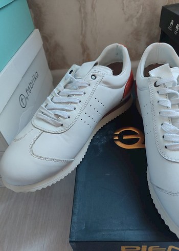 Beyaz erkek sneaker ayakkabı - Görsel 3