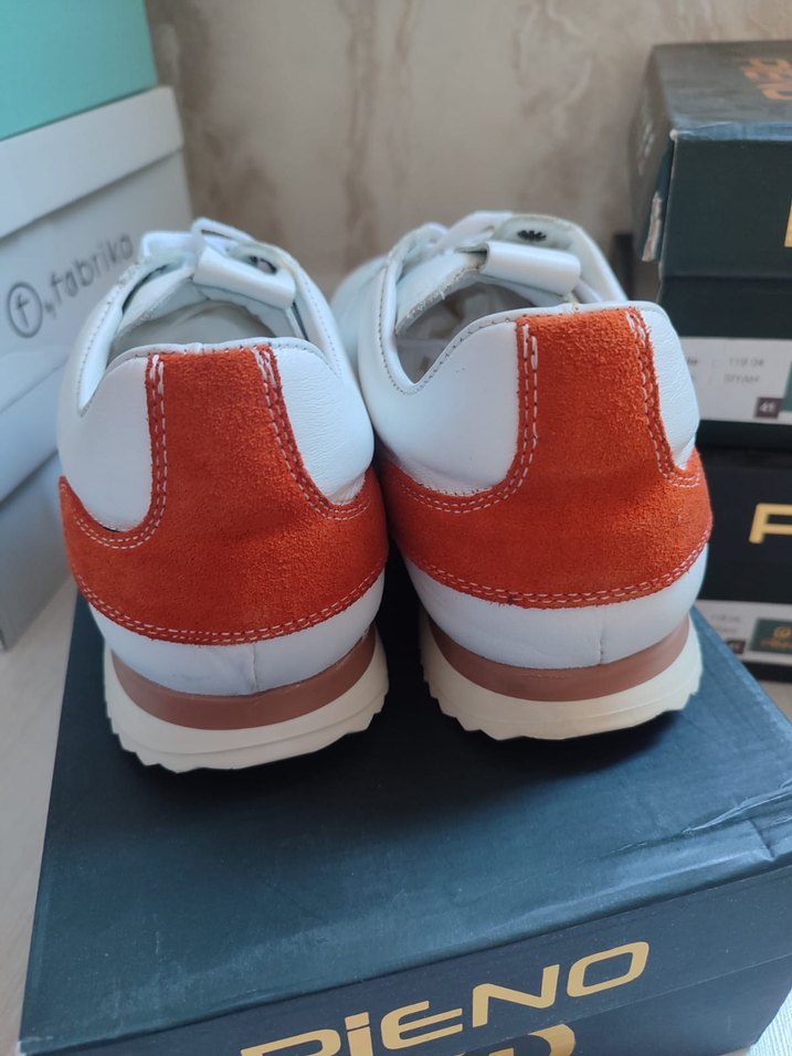 Beyaz erkek sneaker ayakkabı - Görsel 5