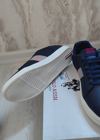 Lacivert Bağcıklı Spor Stiletto erkek Spor Ayakkabı - Görsel 5