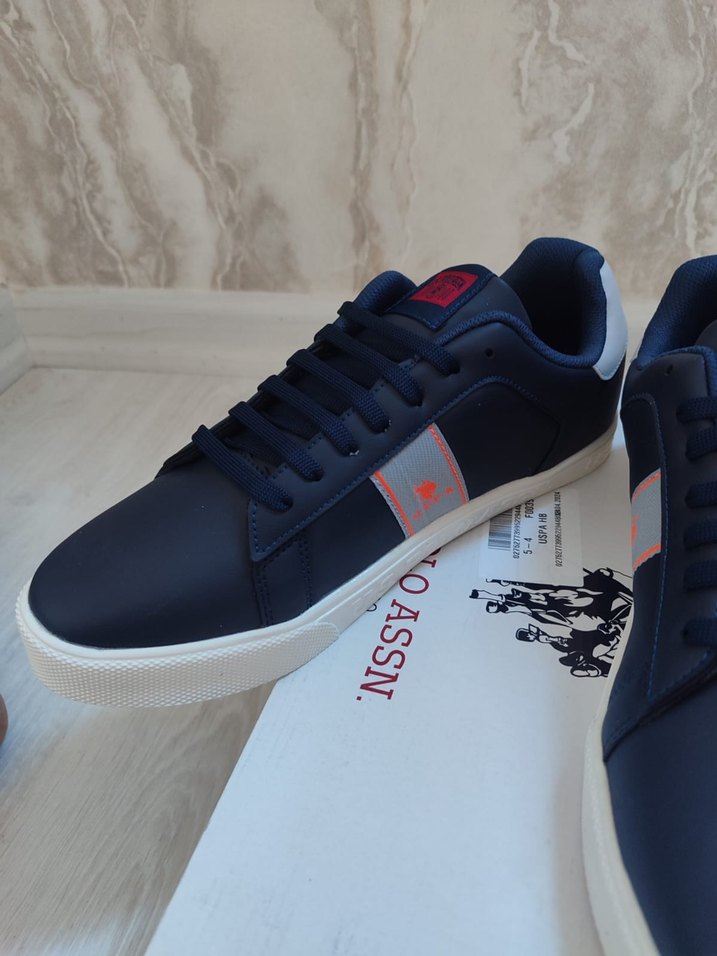 Lacivert Bağcıklı Spor Stiletto erkek Spor Ayakkabı - Görsel 3