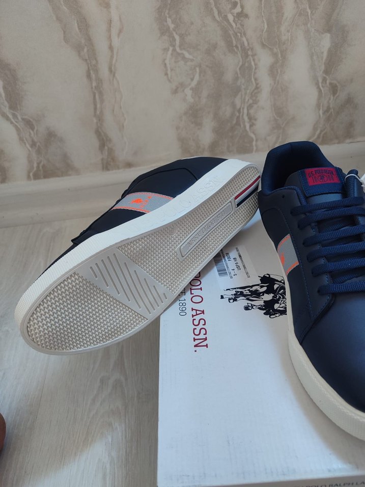 Lacivert Bağcıklı Spor Stiletto erkek Spor Ayakkabı - Görsel 5