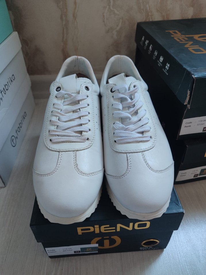 Beyaz erkek sneaker Ayakkabı - Görsel 2