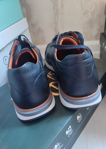 Siyah Yılan Desenli Bağcıklı Erkek Spor Ayakkabı - Görsel 5