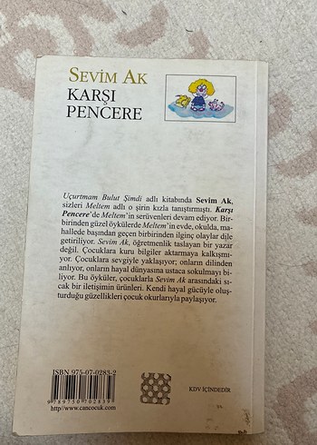 Karşı Pencere - Sevim Ak Çocuk Şiir Kitabı - Görsel 2