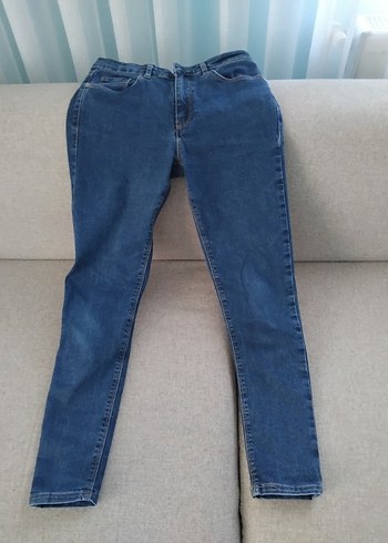 Kadın Mavi Slim Fit Denim Pantolon