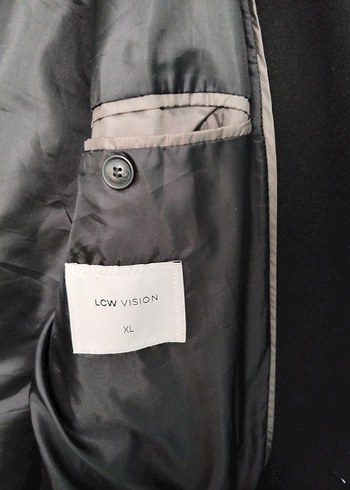 xl Beden Erkek Siyah Düğmeli Uzun Klasik Palto