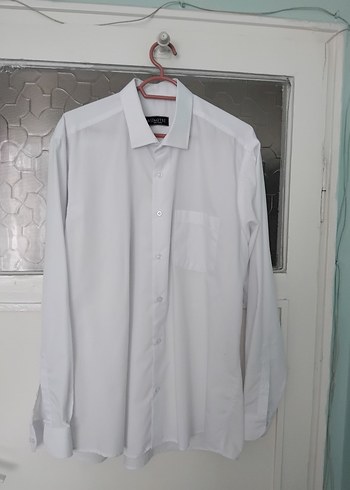 Düğmeli Beyaz Erkek Gömlek - Görsel 3