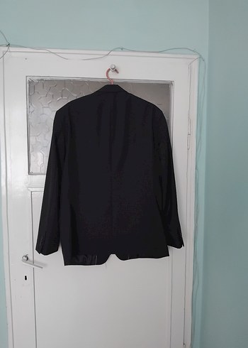 Düğmeli Siyah Erkek Takım Elbise Ceket - Görsel 4