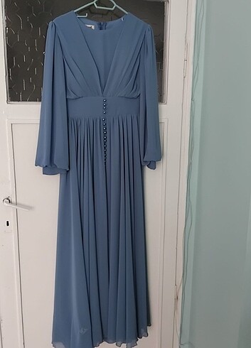 Tül Şifon Abiye Elbise(Astarlı)