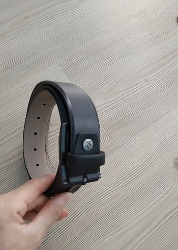 Altınyıldız Siyah Minimalist Biker Erkek Kemeri
