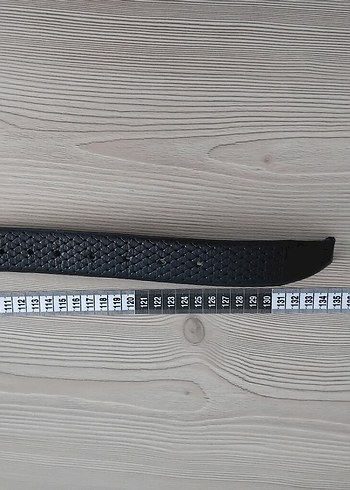 xl Beden Siyah Minimalist Erkek Biker Kemer (Deri)