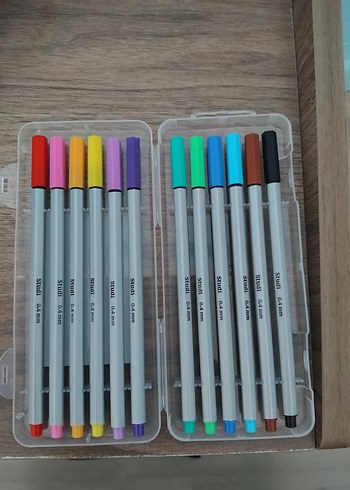 Beden Studi 12 Renk İnce Uçlu Keçeli Kalem Seti