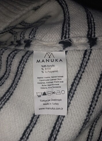 xl Beden beyaz Renk HİÇ KULLANILMADI ! Manuka Marka Oversize Triko Kazak