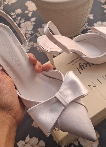 36 Beden beyaz Renk Nikah ayakkabısı