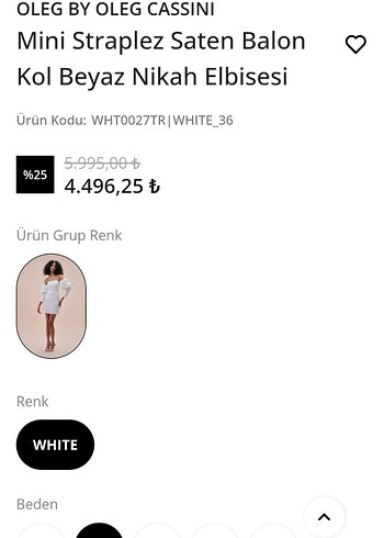 36 Beden Nikah elbise
