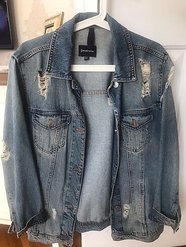 Stradivarius Yırtık Kot Ceket