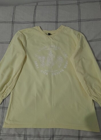 xs Beden Defacto kadın sweatshirt sarı