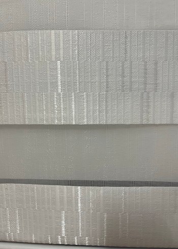 Gri Çizgili Beyaz Modern Perde - Görsel 4