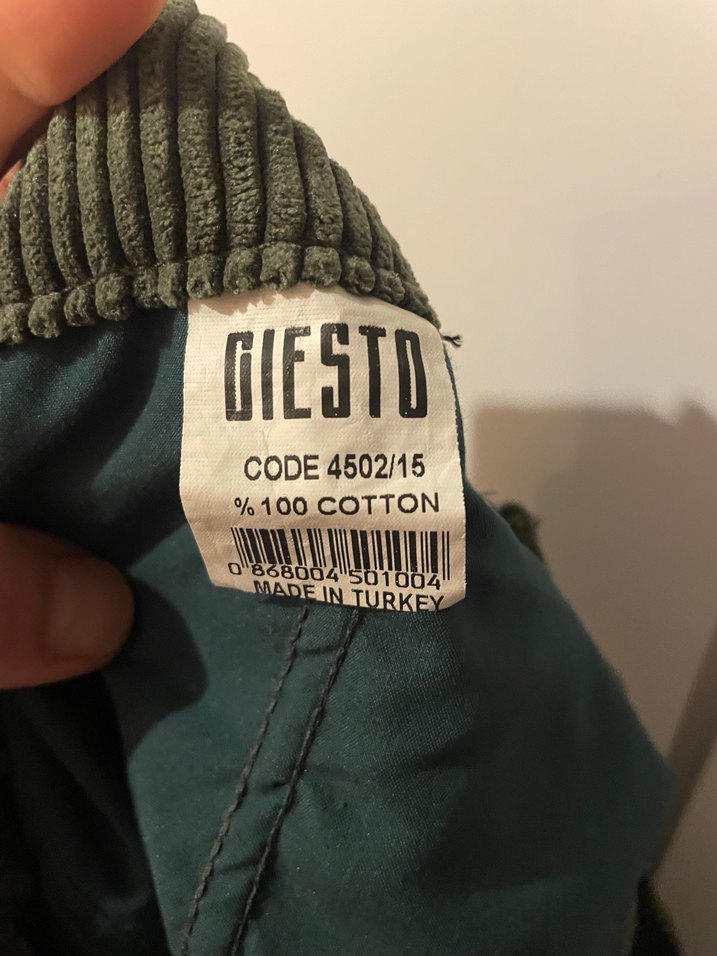 Giesto Yeşil Kadife Pilili Bol Pantolon - Görsel 3