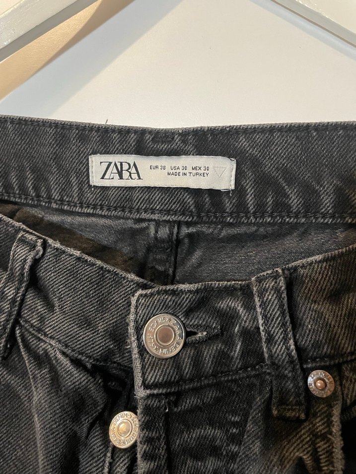 Zara koyu gri kot pant - Görsel 2