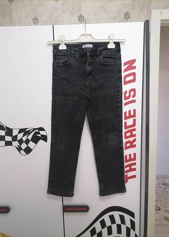 Erkek Çocuk Siyah Tie-Dye Denim Pantolon