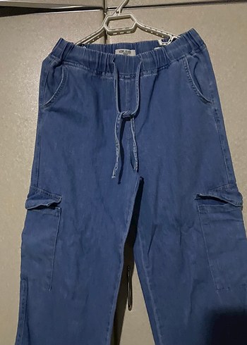 LC Waikiki Kadın Mavi Bol Kesim Kot Pantolon