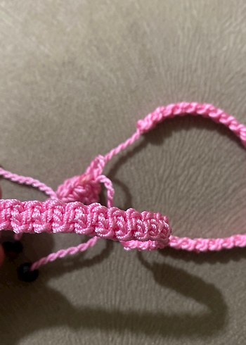 Pembe Boncuklu Bohem Bileklik Seti - Görsel 2