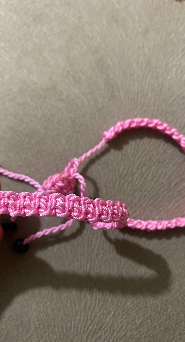 Pembe Boncuklu Bohem Bileklik Seti - Görsel 2