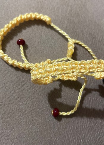 Sarı Boncuklu Kadın Bileklik - Görsel 2