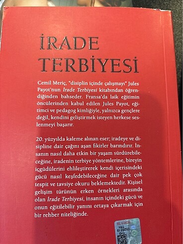 Irade Terbiyesi Jules Payot